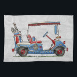 Cute Golf Cart Towel<br><div class="desc">These images of fun things we ride art belong to an ongoing series of everyday things such as airplanes, motorcycles, tractors, pedal cars created by Richard Neuman in his rural studio near McComb, Ohio. Busses, airplanes, motorcycles, tractors, peddle cars, golf carts, bicycles of all kinds have fascinated people of all...</div>