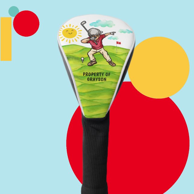 Cute Golf Dabber for Kids Head Cover (Creator Uploaded)