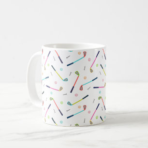 Cute Golf Player Pattern Women Coffee Mug