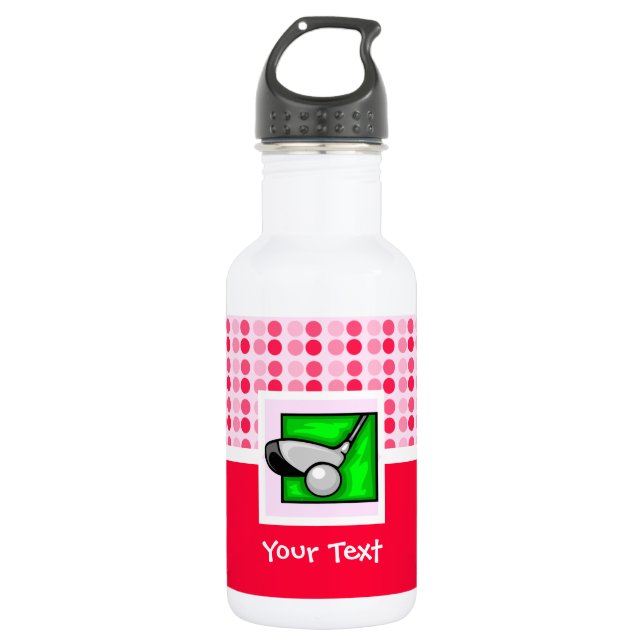 Cute Golf Stainless Steel Water Bottle (Front)