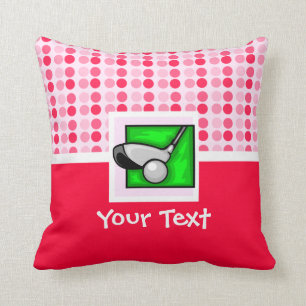 Cute Golf Throw Pillow