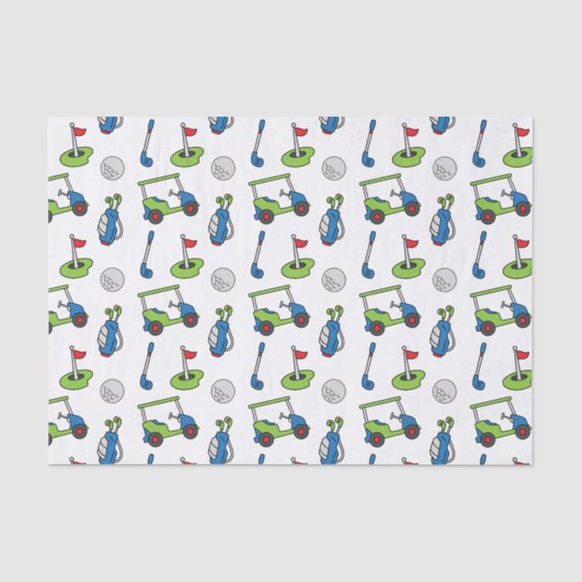 Cute Golf Tissue Paper (Front)