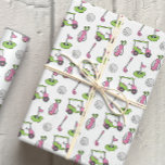 Cute Golf Wrapping Paper<br><div class="desc">PreppyPrint.com - Hit the links! Add your personalized touch to this wrapping paper. Click "edit design" to change the font,  image size,  etc. Transfer this design onto the products of your choice too! Please visit my designer store,  PreppyPrint.com,  for coordinating items.</div>