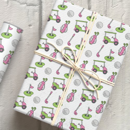 Cute Golf Wrapping Paper