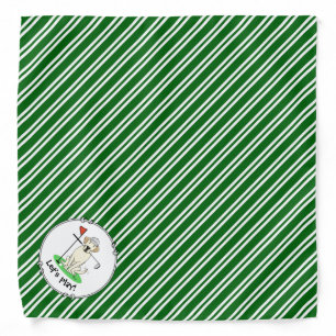 Cute Golf Yellow Labrador Retriever Dog Bandana