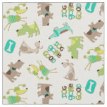 Cute Good Dog Pattern Fabric