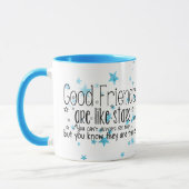 Cute good Friends are like stars mug (Left)