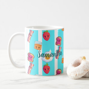 Cute Good Morning Delicious Breakfast Coffee Mug