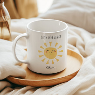 Cute Good Morning Kawaii Sunshine Personalized Coffee Mug