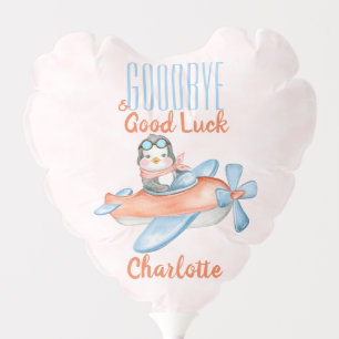Cute Goodbye and Good Luck Watercolor Balloon