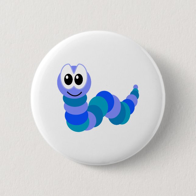 Cute Goofkins caterpillar Button (Front)