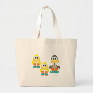 Cute Goofkins duck duck goose Large Tote Bag