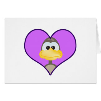 Cute Goofkins goose heart Cards