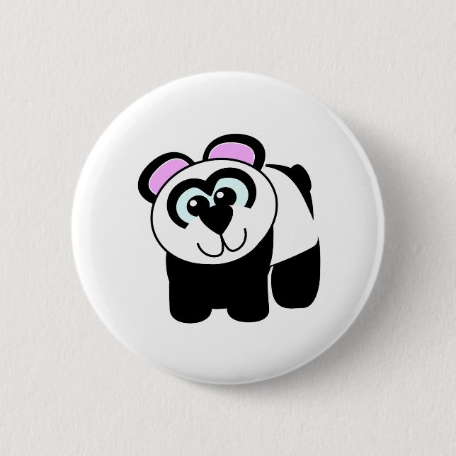 Cute Goofkins panda Pinback Button (Front)