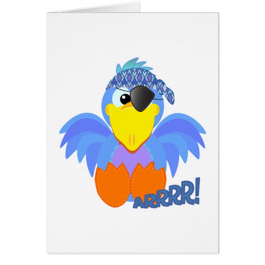 Cute Goofkins pirate bluebird (Front)