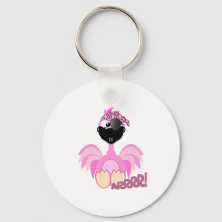 Cute Goofkins pirate flamingo Keychain