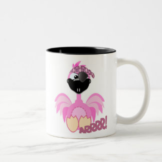 Cute Goofkins pirate flamingo Two-Tone Coffee Mug