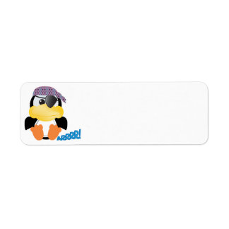 Cute Goofkins pirate penguin Label