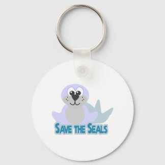 Cute Goofkins save the seals Keychain