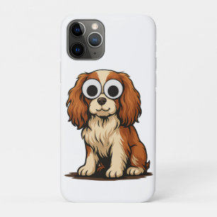 Cute Googly-Eye Puppy Illustration iPhone 11 Pro Case
