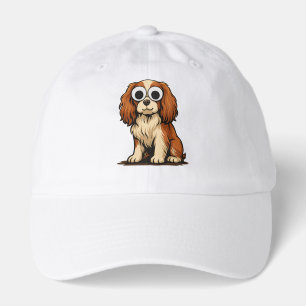 Cute Googly-Eye Puppy Illustration Hat