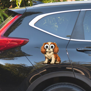 Cute Googly-Eye Puppy Illustration Sticker