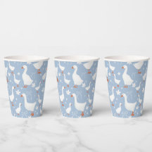 Cute goose and bow cup