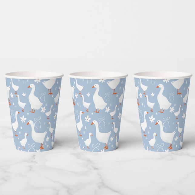 Cute goose and bow cup (Multi)