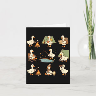 Cute goose camping funny outdoor lovers camping card