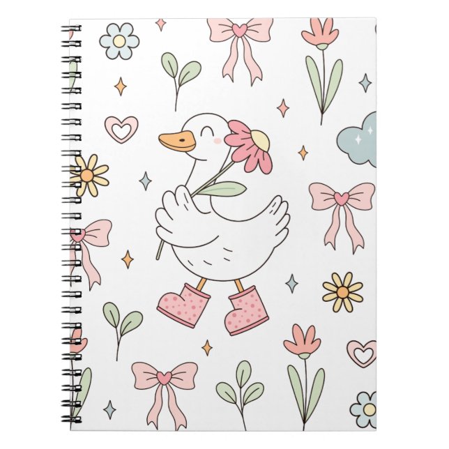 Cute Goose Notebook (Front)