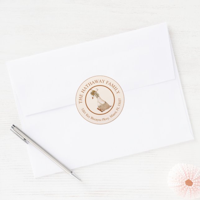 Cute Goose Return Address Label (Envelope)