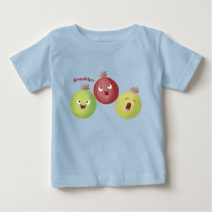 Cute gooseberry trio singing cartoon baby T-Shirt