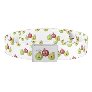 Cute gooseberry trio singing cartoon belt