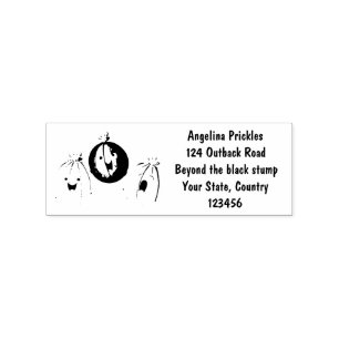 Cute gooseberry trio singing cartoon rubber stamp