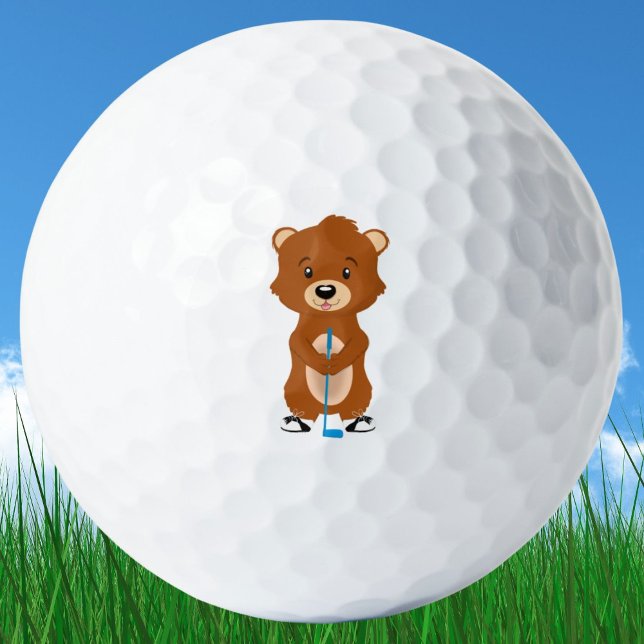 Cute Gopher Holding Golf Club Balls (Creator Uploaded)