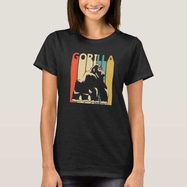 Cute Gorilla Animal T-Shirt (Front)