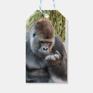 CUTE GORILLA GIFT TAGS