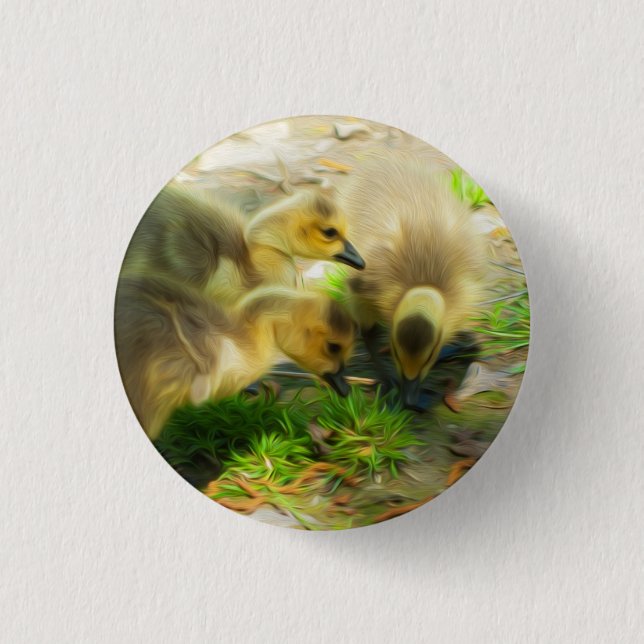 Cute Gosling Button (Front)
