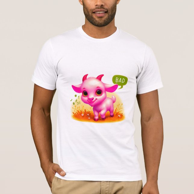 Cute got animal t-shirt design  (Front)