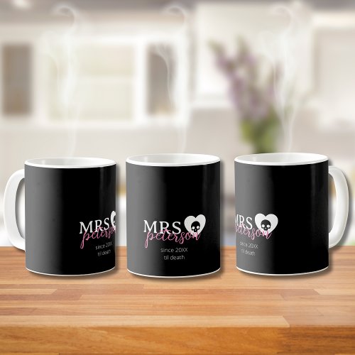 Cute Goth Custom Bridal Shower Gift Tea or  Coffee Mug