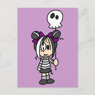 Cute Goth Girl Postcard