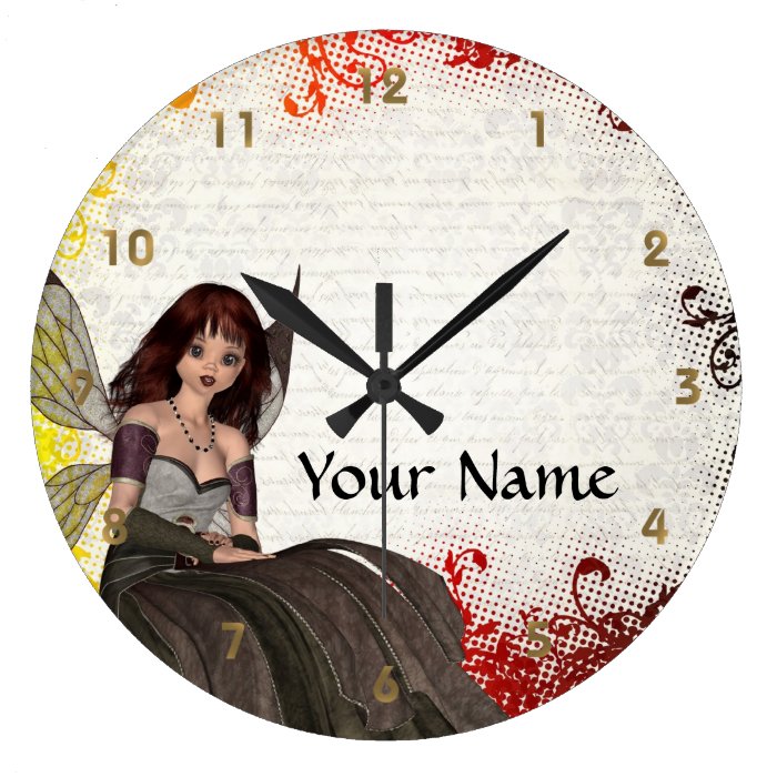Cute Gothic fairy Wall Clock