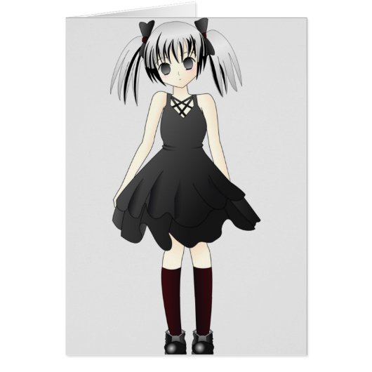 Cute Gothic Girl Cards (Front)