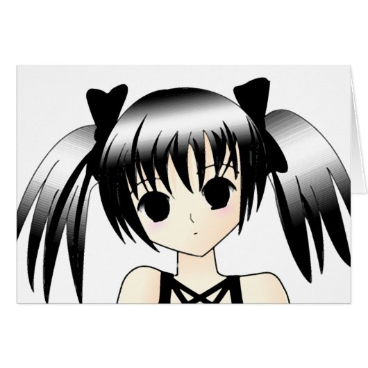 Cute Gothic Girl Cards (Front Horizontal)