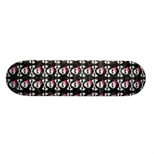 Cute Gothic Goodies Girly Girl Skulls Skateboard