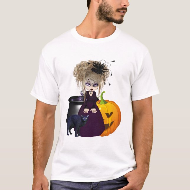 Cute Gothic Halloween T-Shirt (Front)