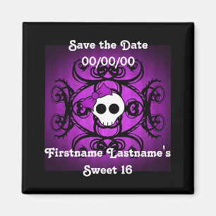 Cute Gothic skull Magnet