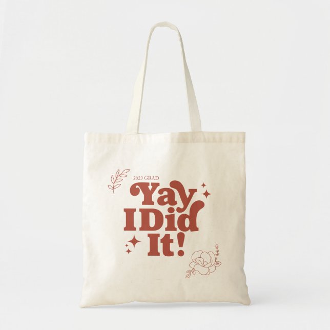 Cute Grad Tote Bag (Front)