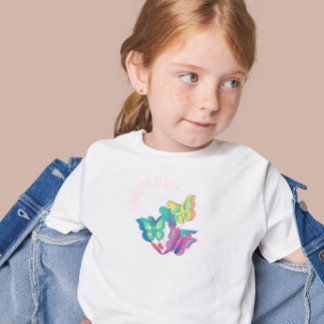 Cute Gradient Butterfly Kid's T-Shirt