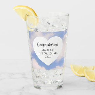 Cute Graduation 2026 Congratulations Message Heart Glass